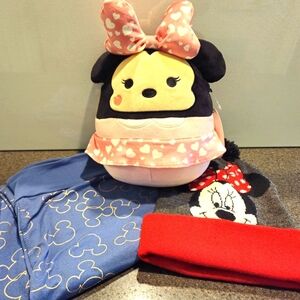 Minnie Mouse Squishmallow Plush, Beanie and Leggings Set